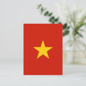 Vietnamflagge Postkarte (Stehend Vorderseite)