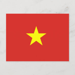 Vietnamflagge Postkarte