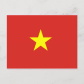 Vietnamflagge Postkarte (Vorderseite)
