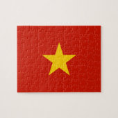 Vietnamflagge Puzzle (Horizontal)