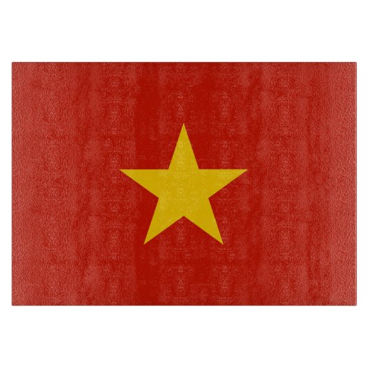 Vietnamflagge Schneidebrett (Vorderseite)