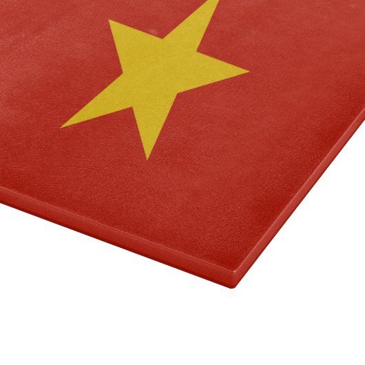 Vietnamflagge Schneidebrett (Ecke)