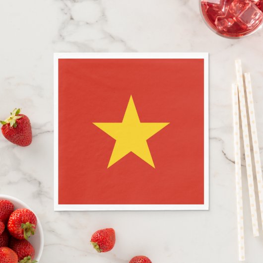 Vietnamflagge Serviette (Beispiel)