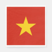 Vietnamflagge Serviette (Vorderseite)