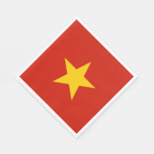 Vietnamflagge Serviette (Ecke)