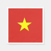 Vietnamflagge Serviette (Vorderseite)