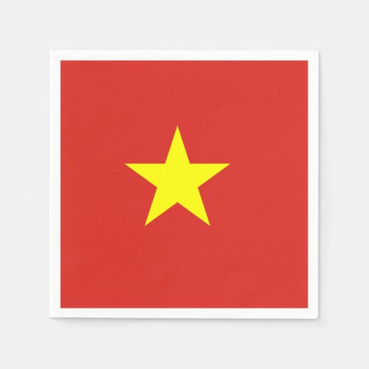 Vietnamflagge Serviette (Vorderseite)