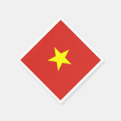 Vietnamflagge Serviette (Ecke)