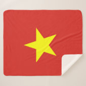 Vietnamflagge Sherpadecke (Vorderseite (Horizontal))