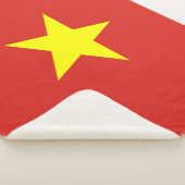 Vietnamflagge Sherpadecke (3/4)