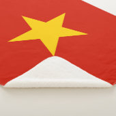 Vietnamflagge Sherpadecke (3/4)