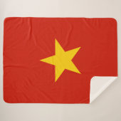 Vietnamflagge Sherpadecke (Vorderseite (Horizontal))