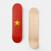 Vietnamflagge Skateboard (Vorderseite)