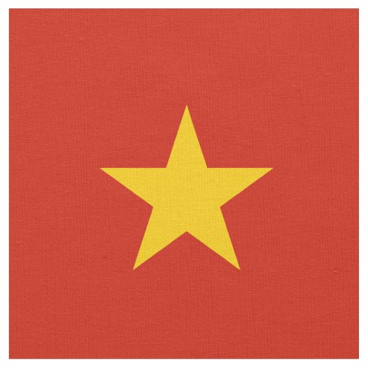 Vietnamflagge Stoff (Nahaufnahme)