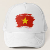 Vietnamflagge Truckerkappe (Vorderseite)