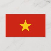 Vietnamflagge Visitenkarte (Vorderseite)