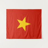 Vietnamflagge Wandteppich (Vorderseite (Horizontal))