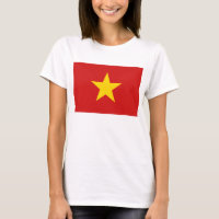 Vietnamflagge x Karte T - Shirt