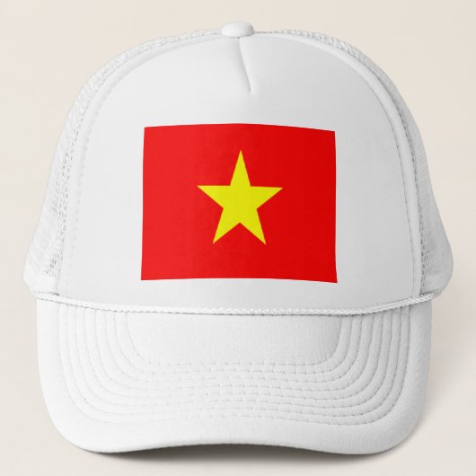 Vietnamflaggenhüte Truckerkappe (Vorderseite)