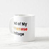 vietnamhafte Kaffee-Tasse Kaffeetasse (Vorderseite Links)