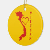 Vietnamkarte Keramik Ornament (Links)