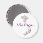 Vietnamkarte Magnet (Vorderseite/Rückseite)
