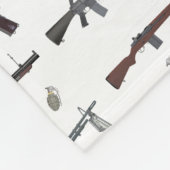 Vietnamkrieg - Amerikanische Waffen Fleecedecke (Ecke)