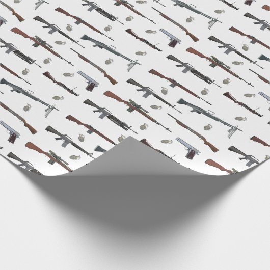 Vietnamkrieg - Amerikanische Waffen Geschenkpapier (Ecke)
