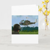 Vietnamkrieg Bell Huey. Karte (Gelbe Blume)
