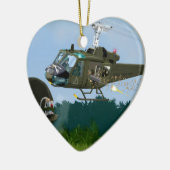 Vietnamkrieg Bell Huey. Keramik Ornament (Links)