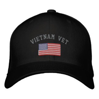 Vietnamkrieg mit amerikanischer Flagge Bestickte Kappe