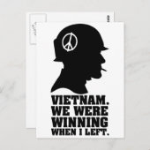 Vietnamkrieg Postkarte (Vorne/Hinten)