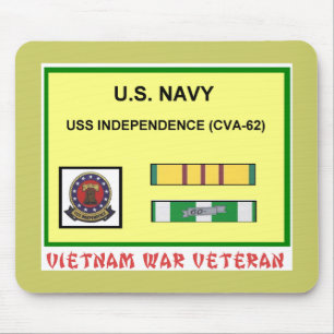 VIETNAMKRIEG-TIERARZT DER UNABHÄNGIGKEITS-CVA-62 MOUSEPAD