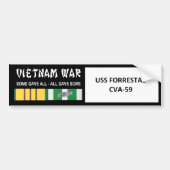 VIETNAMKRIEG-VETERAN USSS FORRESTAL AUTOAUFKLEBER (Vorne)