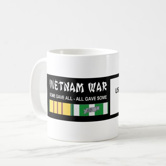 VIETNAMKRIEG-VETERAN USSS NEW-JERSEY KAFFEETASSE (Vorderseite Links)