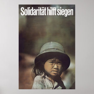 Vietnamkriegposter Ostdeutschland Solidarität Poster