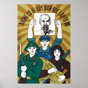 Vietnamkriegsplakat Nichts ist wertvoller als Poster