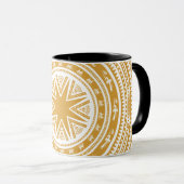 Vietnams Trommelmuster Tasse (VorderseiteRechts)