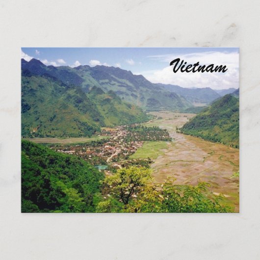 Vietnamtal Postkarte (Vorderseite)