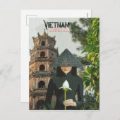 Vietnamurlaub Feiertagspostkarte (Vorne/Hinten)