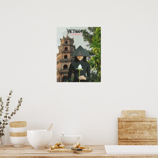 Vietnamurlaub Poster (Küche)