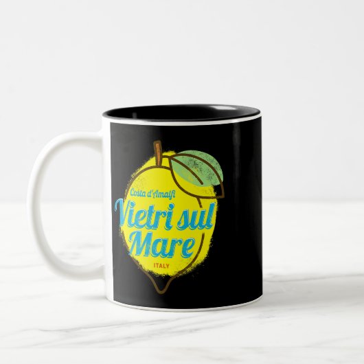 Vietri sul Mare Costa dAmalfi Lemon Italien Amalfi Zweifarbige Tasse (Links)