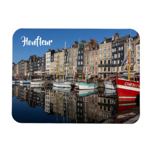 Vieux Bassin, (Old Harbour) Honfleur, Frankreich Magnet