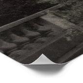 Vieux carrousel Sacré-Cœur de Montmartre Paris Poster (Ecke)