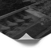 Vieux carrousel Sacré-Cœur de Montmartre Paris Poster (Ecke)