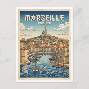 Vieux-Port de Marseille Frankreich Postkarte
