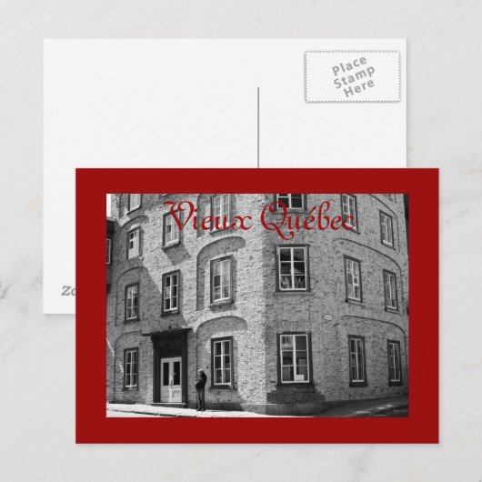 Vieux Quebec Postkarte (Vorne/Hinten)