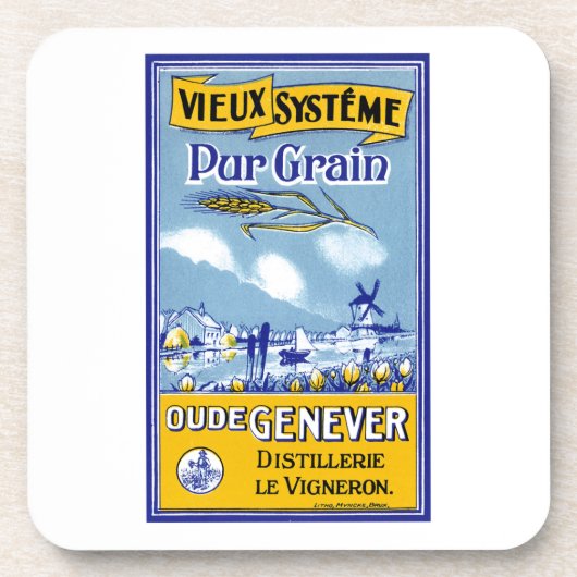 Vieux Systeme Pur Grain Getränkeuntersetzer (Vorderseite)