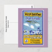 Vieux Systeme Pur Korn Postkarte (Vorne/Hinten)