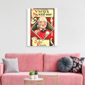 Vieux Systeme Wine LabelEurope Leinwanddruck (Insitu (Wohnzimmer))